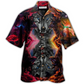 Hawaiian Shirt / Adults / S Wolf Loves Darkness Love Galaxy Sky - Hawaiian Shirt - Reefox