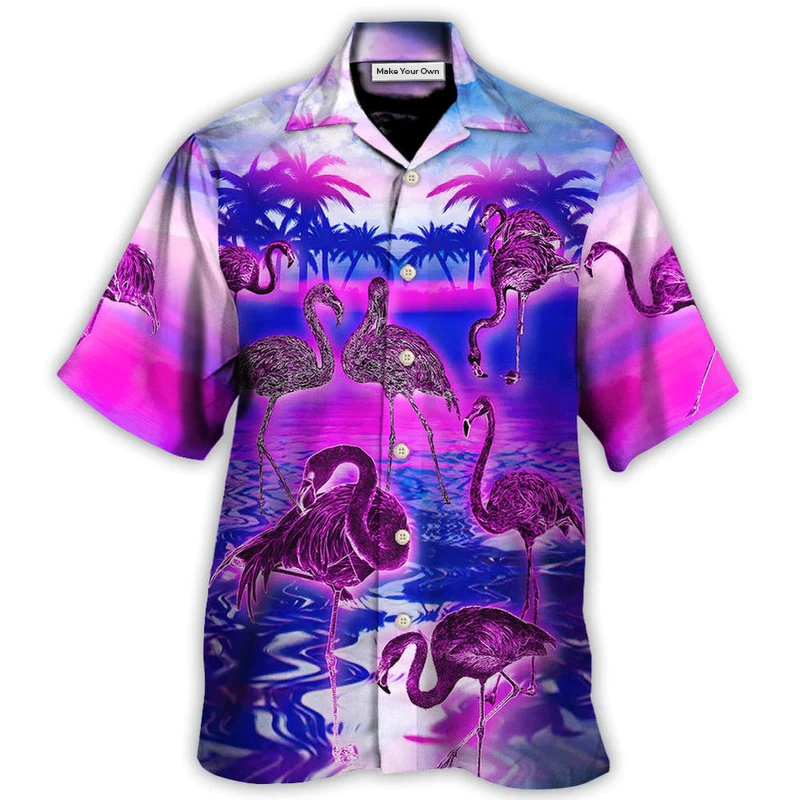 Flamingo - Be A Flamingo In A Flock Of Pigeons - Hawaiian Shirt - Reefox