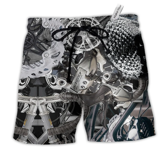Beach Short / Adults / S Bike When In Doubt Pedal It Out Bicycle - Beach Short Reefox - Owls Matrix LTD