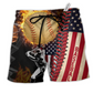 Beach Short / Adults / S Baseball Nothing More American Than Baseball - Beach Short Reefox - Owls Matrix LTD