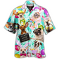 Hawaiian Shirt / Adults / S Easter Happy Lovely Dog With Eggs - Hawaiian Shirt - Reefox