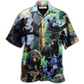 Hawaiian Shirt / Adults / S Bear Black Bear Family Into Spring - Hawaiian Shirt - Reefox