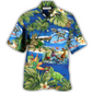 Hawaiian Shirt / Adults / S Dinosaur World Summer Beach - Hawaiian Shirt - Reefox