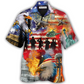 Hawaiian Shirt / Adults / S Veteran Independence Day American - Hawaiian Shirt - Reefox