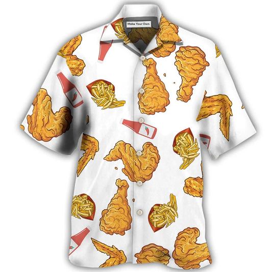 Hawaiian Shirt / Adults / S Food Chicken Delicious - Hawaiian Shirt - Reefox