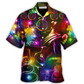 Hawaiian Shirt / Adults / S Christmas Dancing Santa Claus Tree Snowman Neon Light Style - Hawaiian Shirt - Reefox