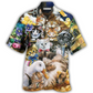 Animals Ducks And Cats - Hawaiian Shirt - Reefox
