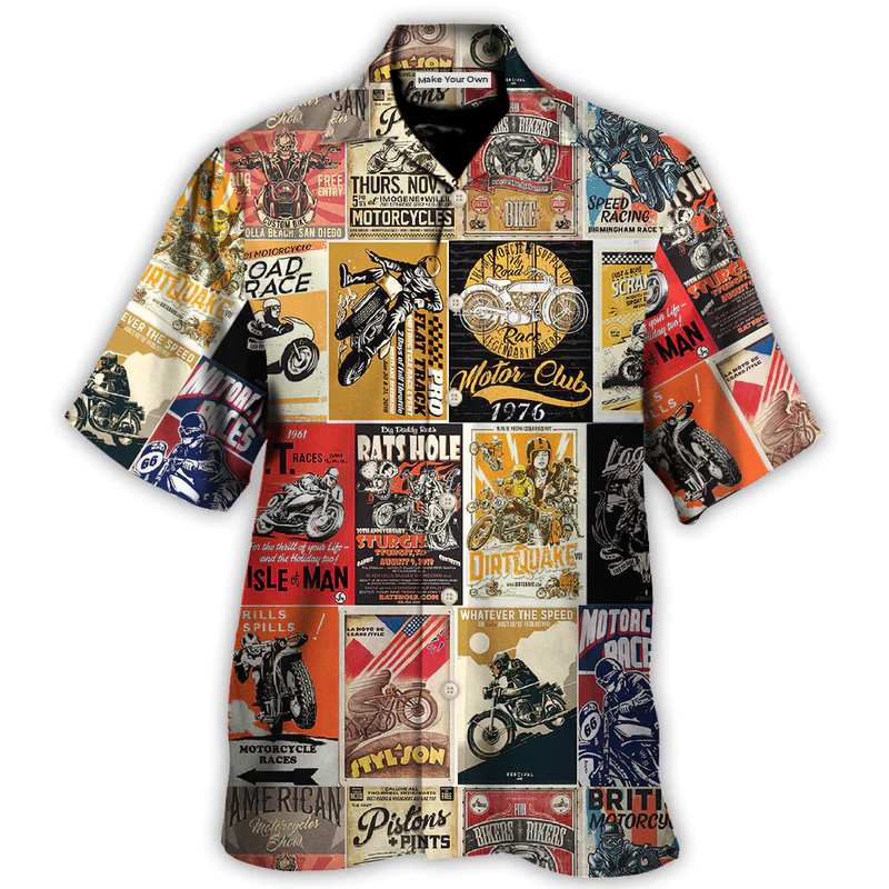 Motorcycle A Bike On The Road Is Worth Two In The Shed - Hawaiian Shirt - Owl Ohh - Reefox