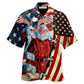 Hawaiian Shirt / Adults / S Christmas Patriot Panta Clause - Hawaiian Shirt - Reefox