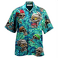 Hawaiian Shirt / Adults / S Skull Hide And Seek Tropical Leaf - Hawaiian Shirt - Reefox