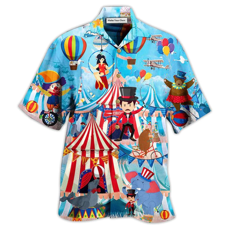 Hawaiian Shirt / Adults / S Circus Love Animals Very Much - Hawaiian Shirt - Reefox