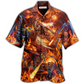 Hawaiian Shirt / Adults / S Dragon Fire Combat Amazing - Hawaiian Shirt - Reefox