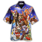 Hawaiian Shirt / Adults / S Cowboy Happy And Merry Christmas - Hawaiian Shirt - Reefox