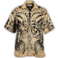 Hawaiian Shirt / Adults / S Viking Old Man With Skull Vintage - Hawaiian Shirt - Reefox