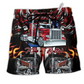 Beach Short / Adults / S Truck Keep On Rolling - Beach Short Reefox - Owls Matrix LTD