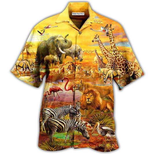 Hawaiian Shirt / Adults / S Animals Proctect Wildlife Protect The Future Protect Our Love - Hawaiian Shirt - Reefox