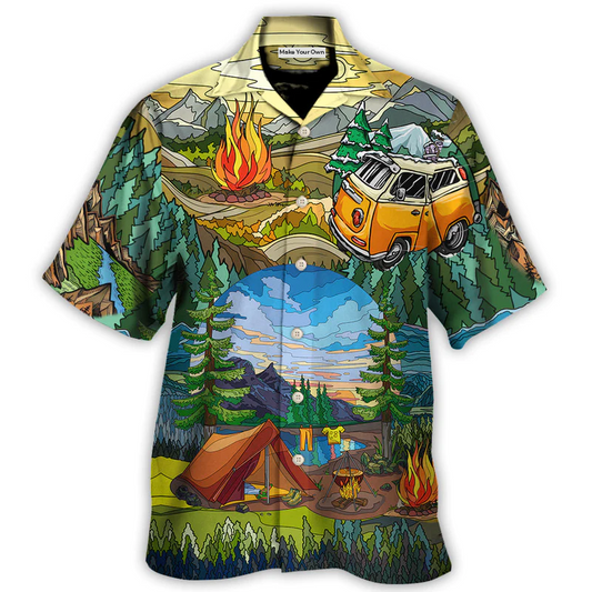 Camping Life Is Best Art - Hawaiian Shirt - Reefox