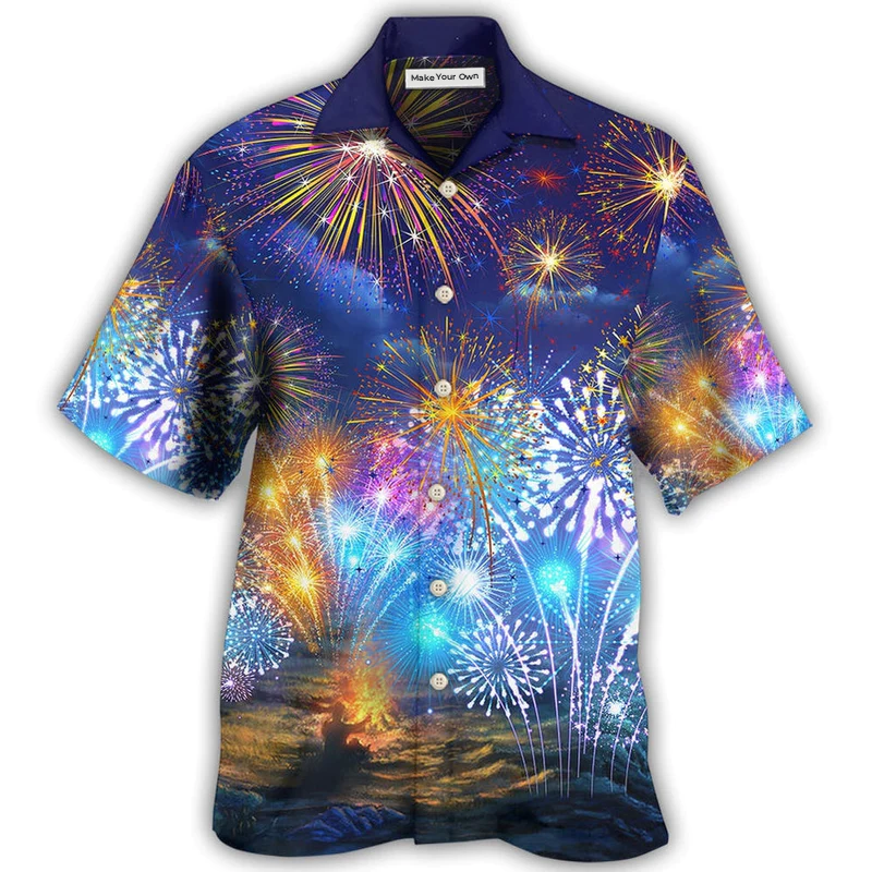 Firework By Night - Hawaiian Shirt - Reefox