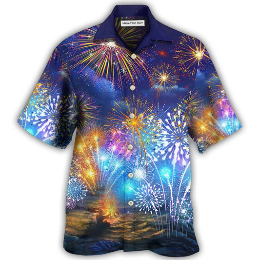 Firework By Night - Hawaiian Shirt - Reefox