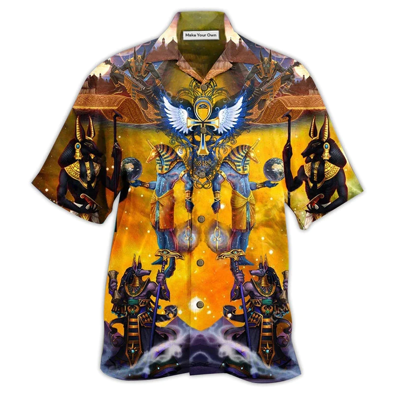 Hawaiian Shirt / Adults / S Egypt Gold Style With Vintange Style - Hawaiian Shirt - Reefox