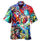 Hawaiian Shirt / Adults / S America Colorful Statue Of Liberty - Hawaiian Shirt - Reefox