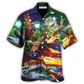 Hawaiian Shirt / Adults / S Combat Aircraft Fly Sky Merry Christmas - Hawaiian Shirt - Reefox