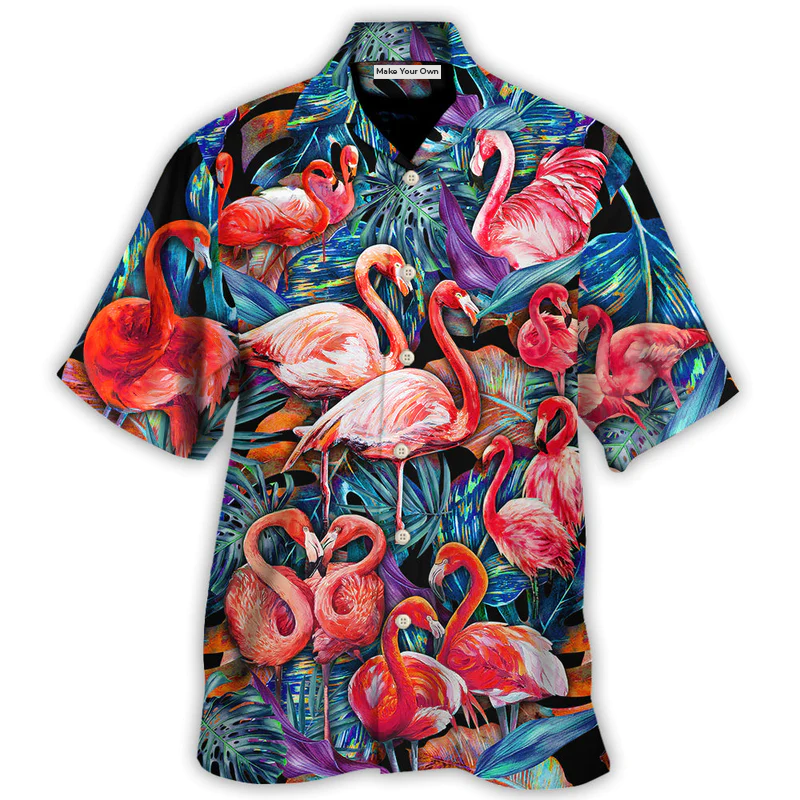 Flamingo Coloful In Tropical - Hawaiian Shirt