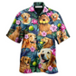 Hawaiian Shirt / Adults / S Golden Retriever Dog Lovely Hug A Golden - Hawaiian Shirt - Reefox