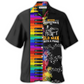 Hawaiian Shirt / Adults / S Piano Never Underestmate An Old Man With A Piano - Hawaiian Shirt - Reefox