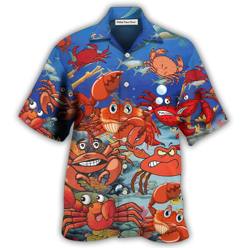 Hawaiian Shirt / Adults / S Crab Funny Crabs We Rule The Ocean - Hawaiian Shirt - Reefox