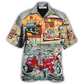Hawaiian Shirt / Adults / S Hot Rod Merry Christmas Night - Hawaiian Shirt - Reefox