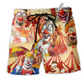 Beach Short / Adults / S Clown Funny Happy Cool - Beach Short Reefox - Owls Matrix LTD