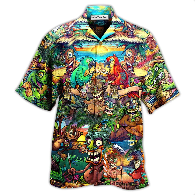 Hawaiian Shirt / Adults / S Tiki Do You Have The Aloha Spirit - Hawaiian Shirt - Reefox