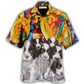 Hawaiian Shirt / Adults / S English Springer Spaniel Dog Art Dog Lovely - Hawaiian Shirt - Reefox