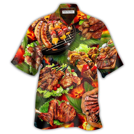 Hawaiian Shirt / Adults / S BBQ Hot Salad Style - Hawaiian Shirt - Reefox