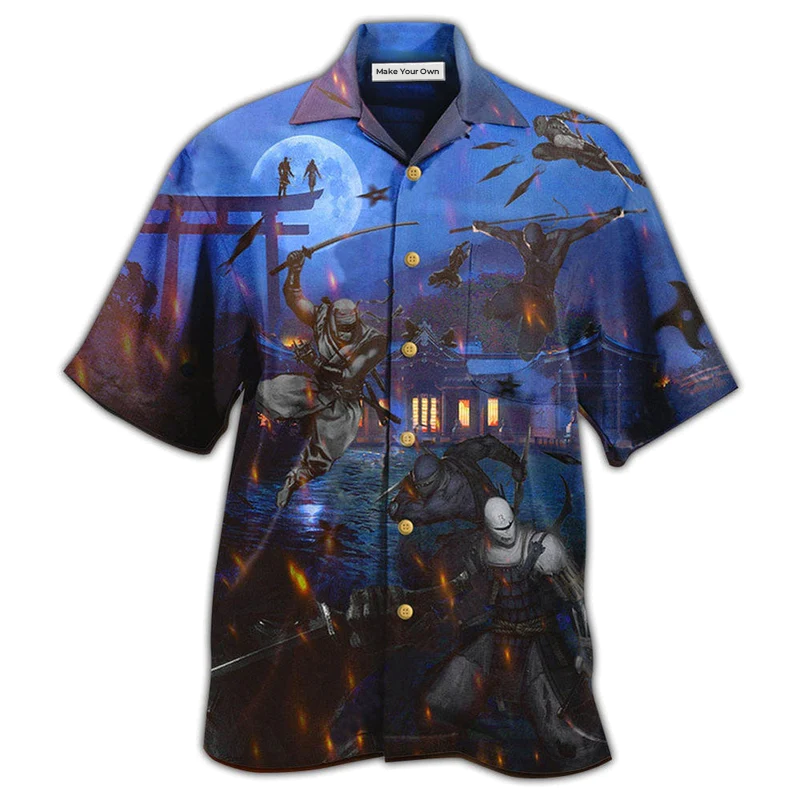 Hawaiian Shirt / Adults / S Ninja Overnight - Hawaiian Shirt - Reefox