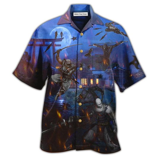 Hawaiian Shirt / Adults / S Ninja Overnight - Hawaiian Shirt - Reefox