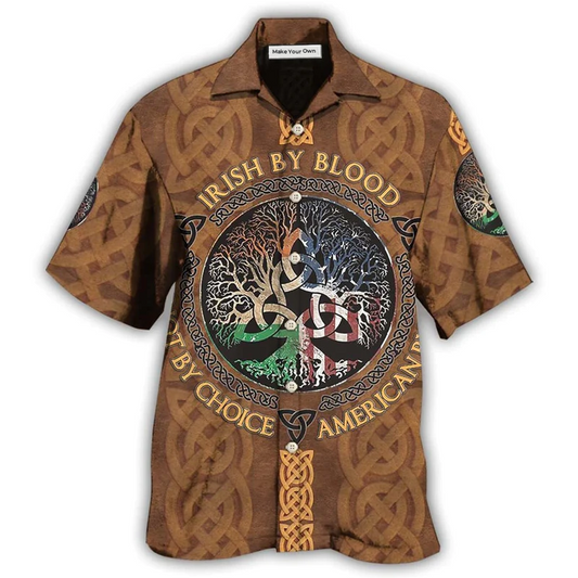 Hawaiian Shirt / Adults / S Irish By Blood Leather - Hawaiian Shirt - Reefox