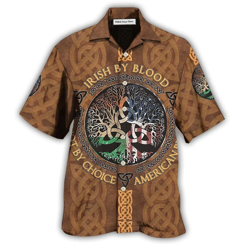 Hawaiian Shirt / Adults / S Irish By Blood Leather - Hawaiian Shirt - Reefox
