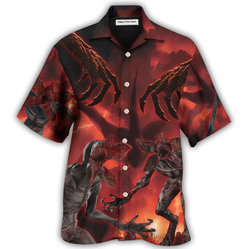 Hawaiian Shirt / Adults / S Demogorgon Scary Monster Universe - Hawaiian Shirt - Reefox