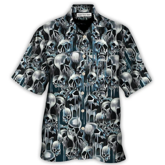 Skull It's Hot in Here - Hawaiian Shirt - Reefox
