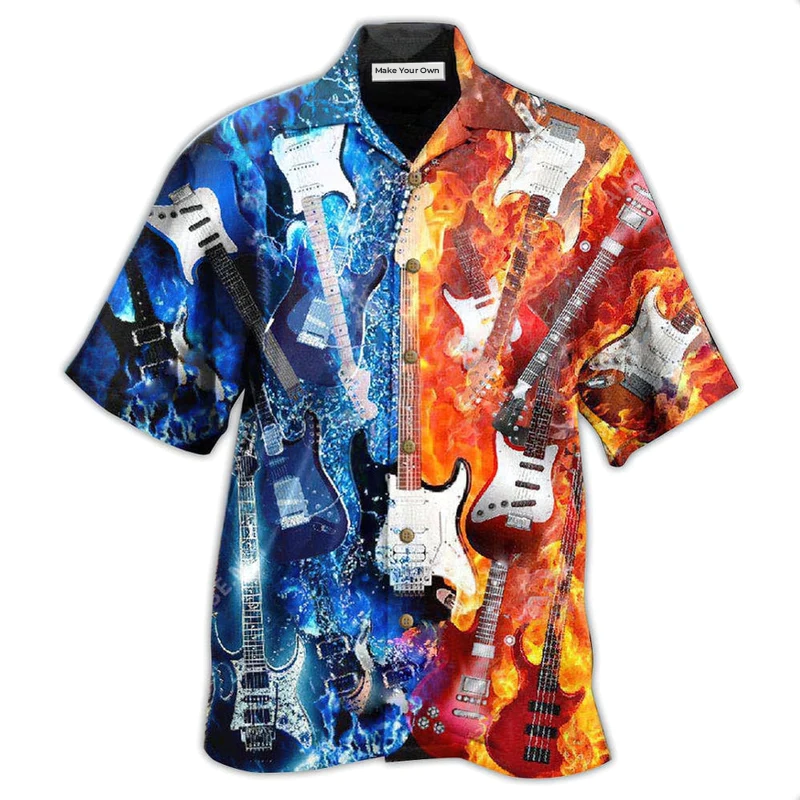 Hawaiian Shirt / Adults / S Guitar Is Therapy Is Life - Hawaiian Shirt - Reefox