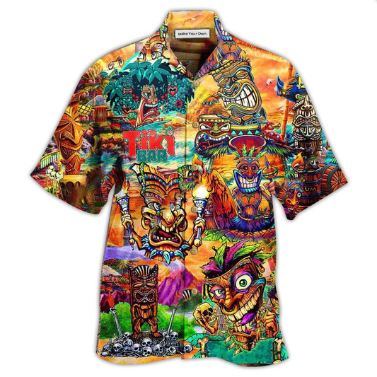 Hawaiian Shirt / Adults / S Tiki May The Aloha Spirits Follow You Home - Hawaiian Shirt - Reefox