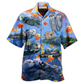 Hawaiian Shirt / Adults / S Otter Couple Love Happy - Hawaiian Shirt - Reefox