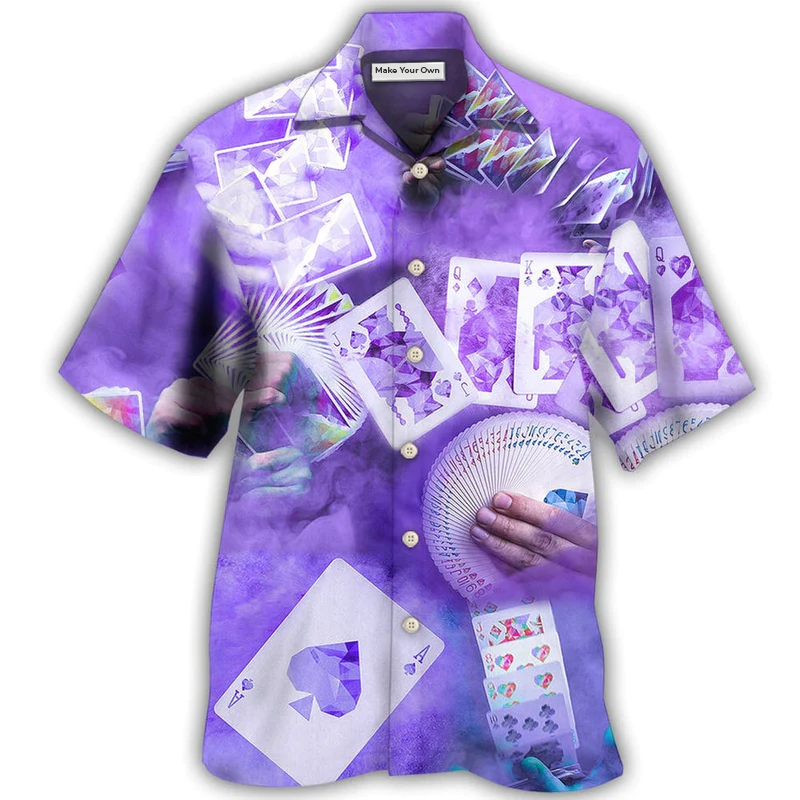 Hawaiian Shirt / Adults / S Gambling Purple Style - Hawaiian Shirt - Reefox