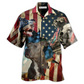 Hawaiian Shirt / Adults / S Pitbull Dogs Protected By American - Hawaiian Shirt - Reefox
