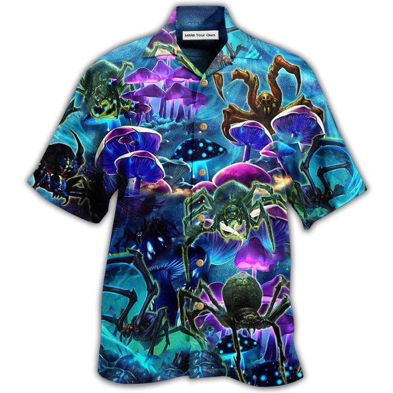 Hawaiian Shirt / Adults / S Spider Animals Magical Spiders - Hawaiian Shirt - Reefox