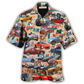 Hawaiian Shirt / Adults / S Car Summer Tropical Island Lover Color - Hawaiian Shirt - Reefox