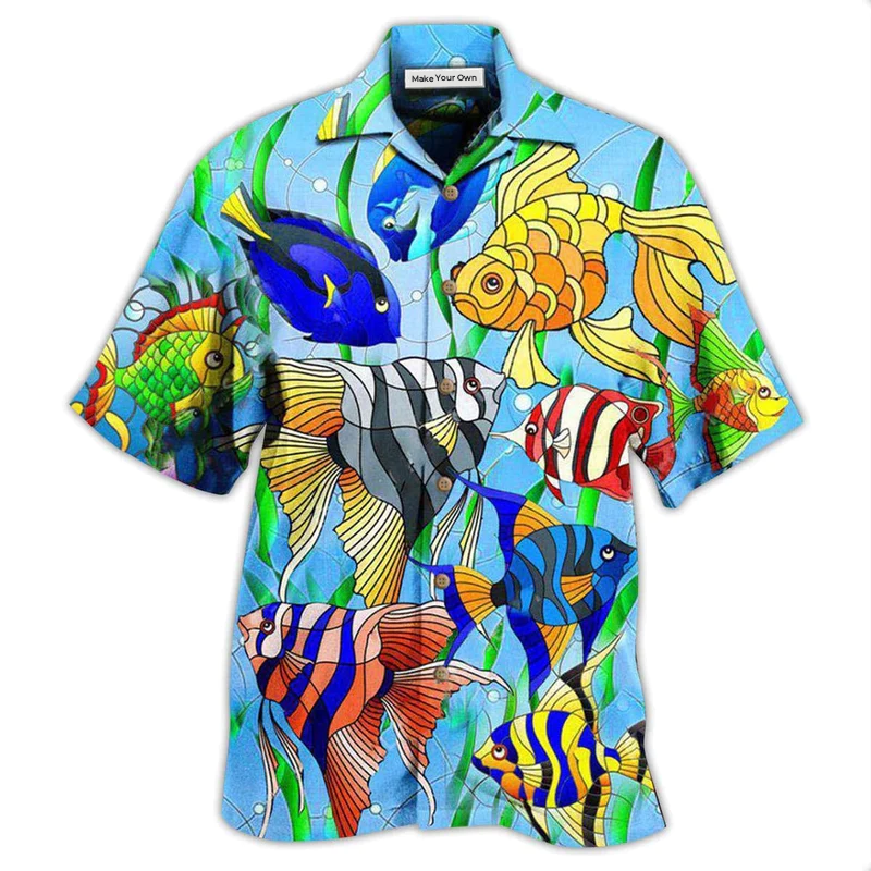 Hawaiian Shirt / Adults / S Fish Gold Fish Don't Bounce - Hawaiian Shirt - Reefox