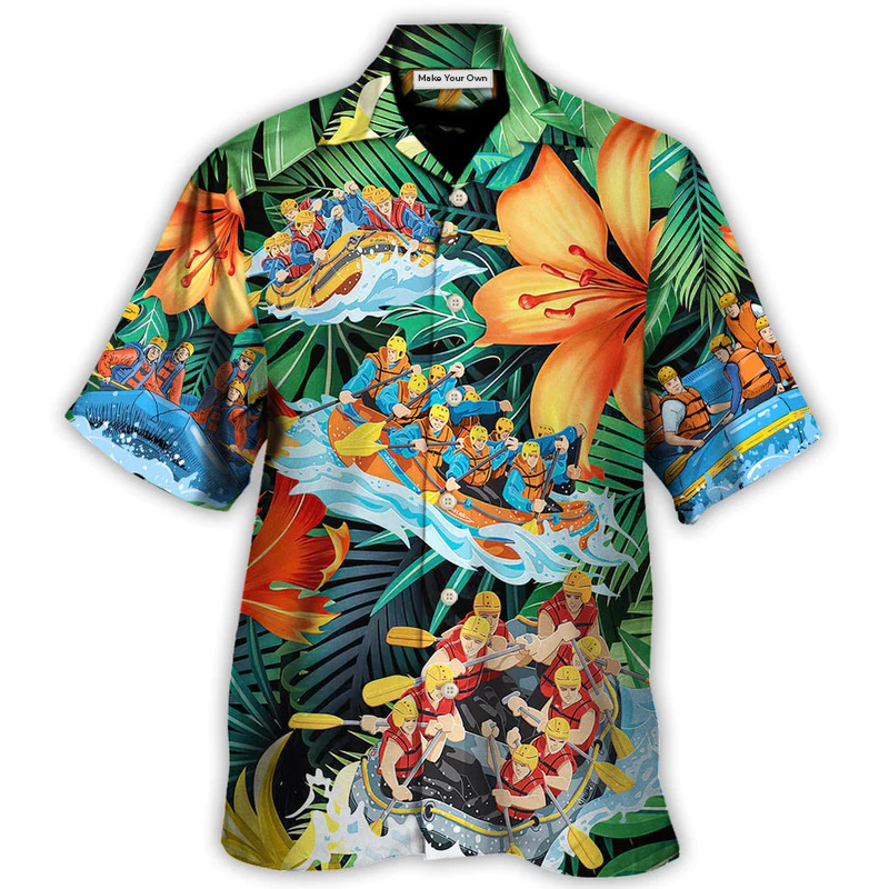 Water Rafting Lover Tropical Style - Hawaiian Shirt - Reefox